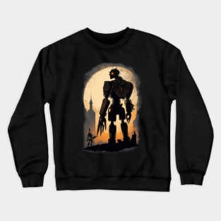 Rusty mysterious enigmatic ancient robot art Crewneck Sweatshirt